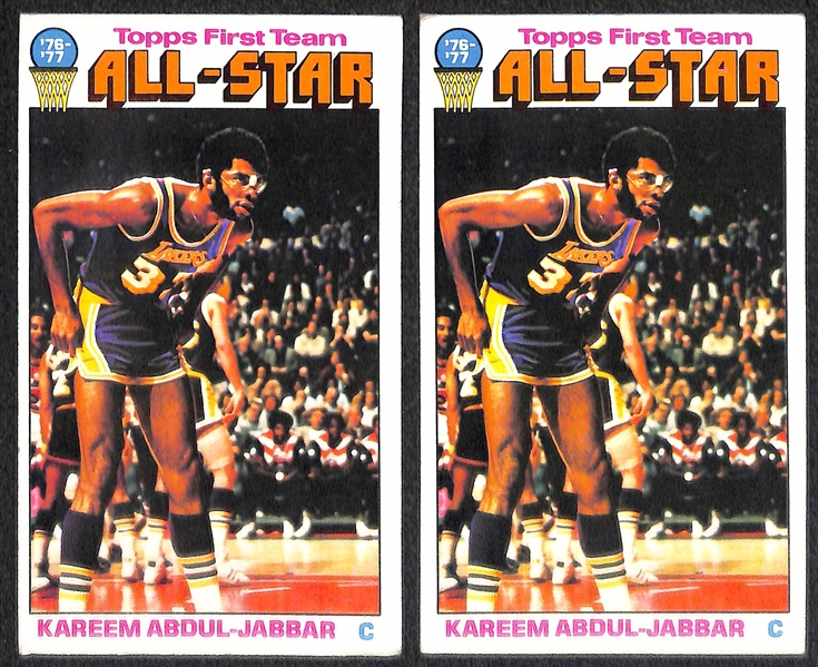 Lot of 180 1976-77 Assorted Topps Basketball Cards w. Pete Maravich x2