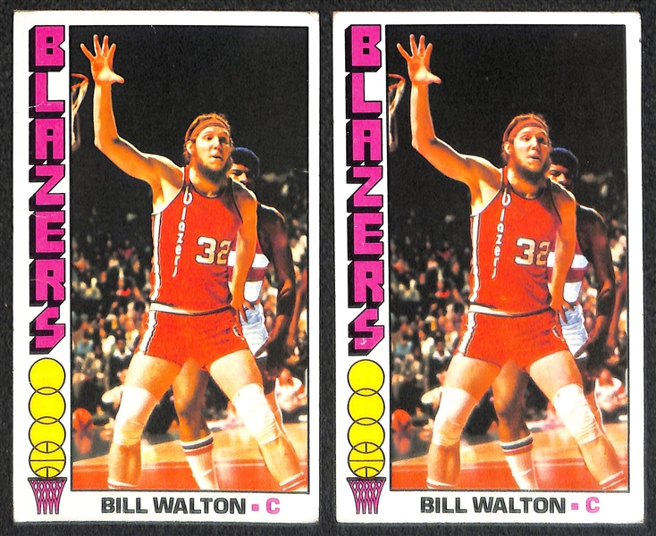 Lot of 180 1976-77 Assorted Topps Basketball Cards w. Pete Maravich x2
