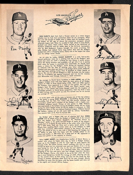 1959 World Series Program - Dodgers VS White Sox (Creased)
