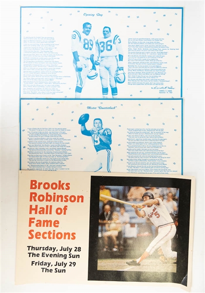 Bulk Baltimore Orioles & Colts Memorabilia Lot 