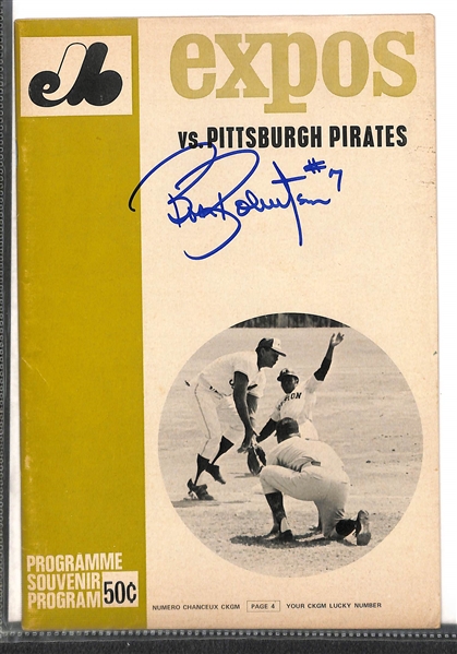 Lot of 3 Signed Vintage Yearbooks w 1970 Dodgers