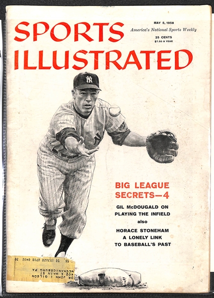 Lot of Yankees Yearbooks & Sports Illustrated Magazines - 1950s-1974