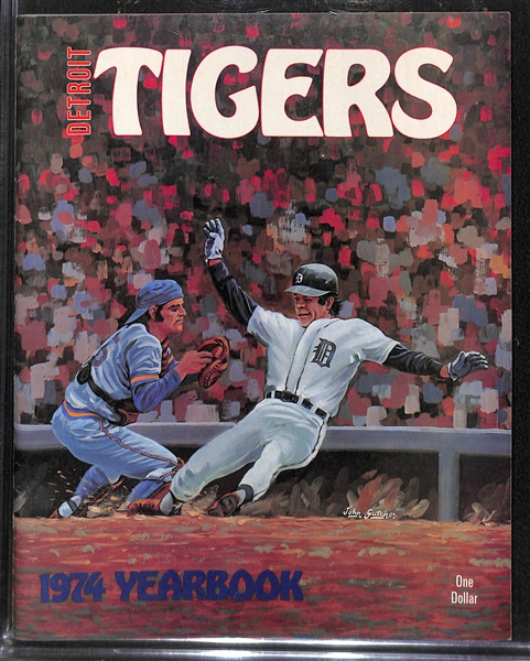 Lot of 6 1970's American League Yearbooks