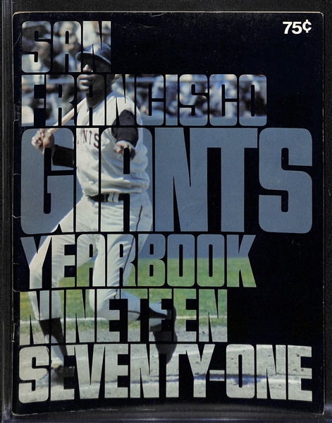Lot of 6 1970's Baseball Yearbooks & Scorecards