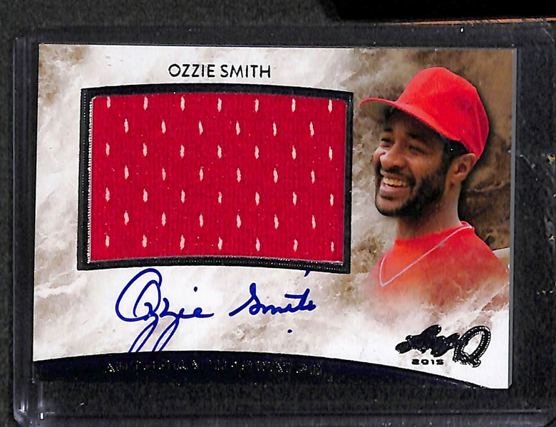 Lot of 34 Baseball Autograph Cards w. Ozzie Smith