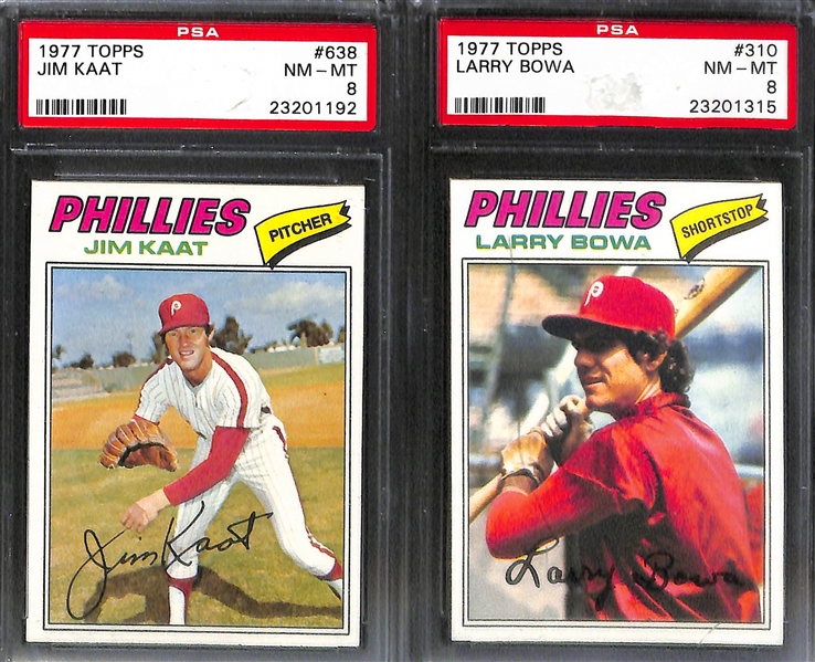 Lot of 8 Phillies PSA Graded Cards w. Mike Schmidt