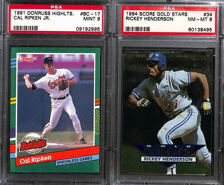 Lot of 31 Graded Baseball Cards w. Cal Ripken Jr