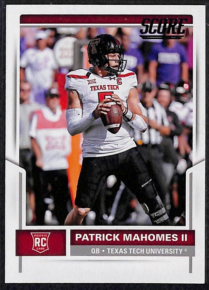 Lot of 40 Mixed Sports Autograph/Rookie/Star Cards w. Patrick Mahomes & Randy Johnson