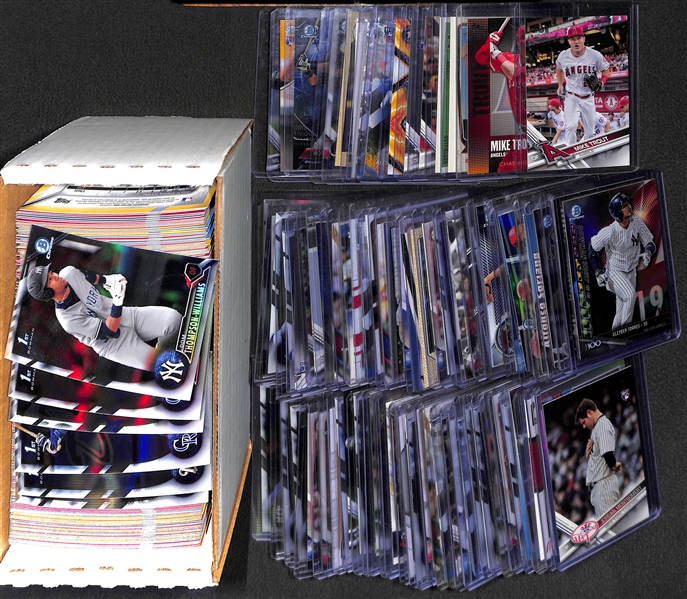 Bulk Lot of Baseball Inserts/Rookies/Refractors w. Mike Trout & Cody Bellinger