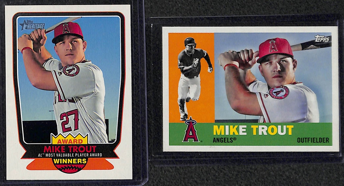 Bulk Lot of Baseball Inserts/Rookies/Refractors w. Mike Trout & Cody Bellinger