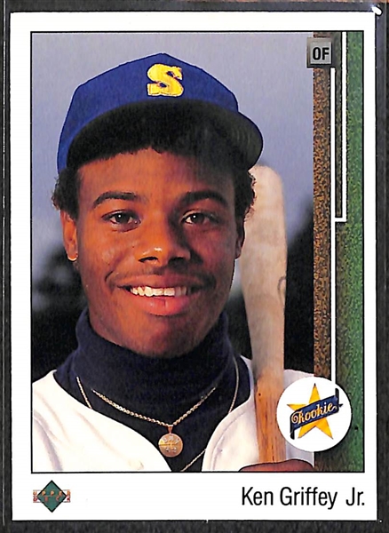 Lot of 33 Baseball Stars & HOF Rookie Cards w. Ken Griffey Jr & Rickey Henderson