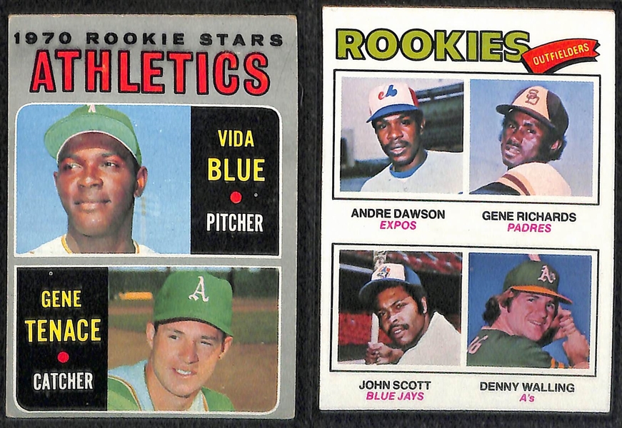 Lot of 14 Baseball HOF & Stars Rookie Cards w. Willie McCovey & Carlton Fisk