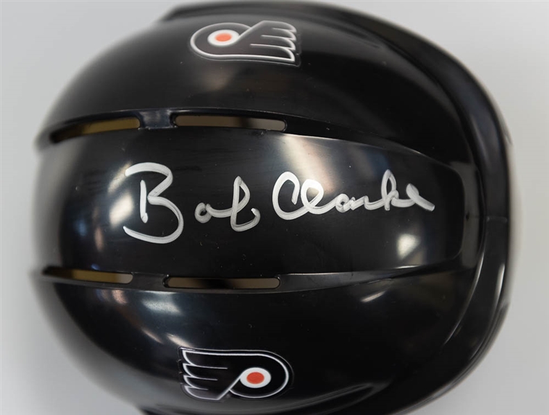 Bob Clarke Signed Philadelphia Flyers Mini Helmet - JSA