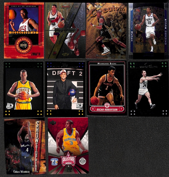 3-Row Box of Basketball Cards w/ Lebron Rookie, Michael Jordan, Shaq, Kobe, + (Mostly Past 20 Years) 