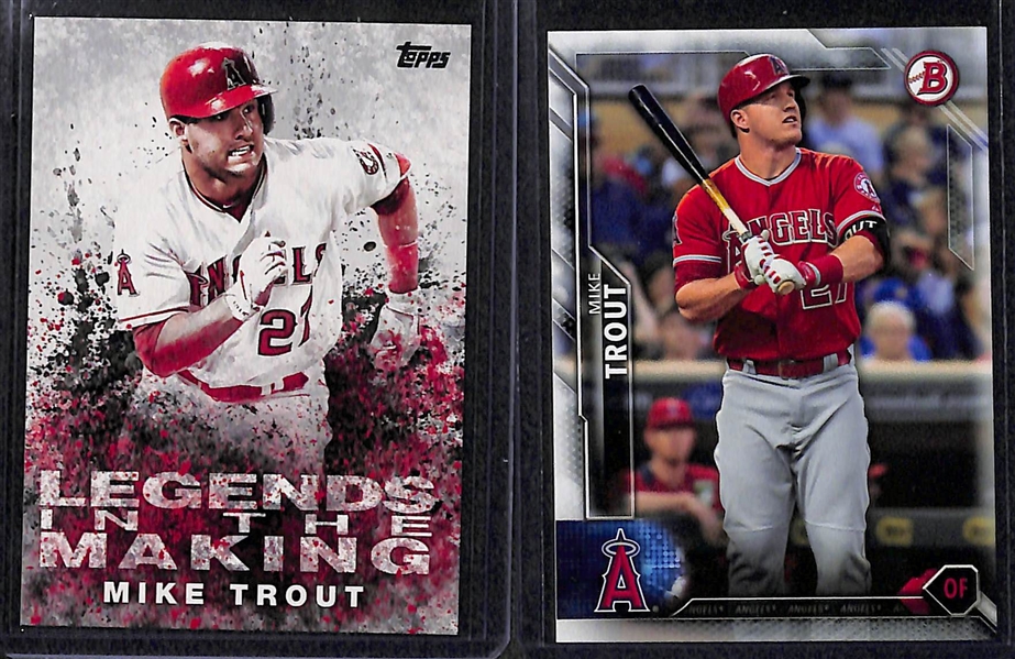 3-Row Box of Baseball Rookie Cards w/ Stars (Trout, Harper, Griffey Jr.) and Rookies (Hoskins, Tatis, Bregman, Sale) - Mostly Past 50 Years