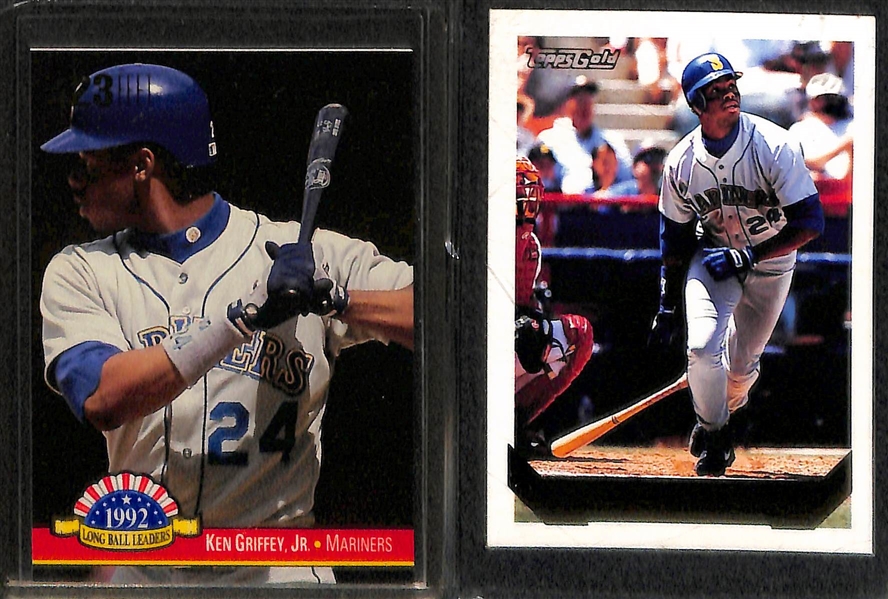3-Row Box of Baseball Rookie Cards w/ Stars (Trout, Harper, Griffey Jr.) and Rookies (Hoskins, Tatis, Bregman, Sale) - Mostly Past 50 Years