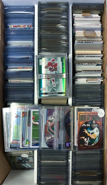 3-Row Box of Football Cards (Mostly Past 35 Years) 