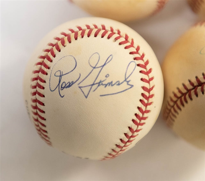 Lot of 4 Signed Baseballs w. Pete Rose & Rafael Palmeiro - JSA Auction Letter