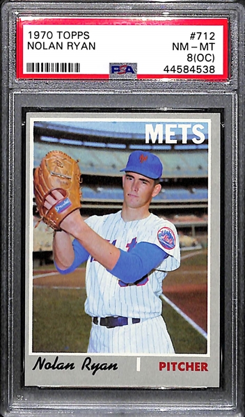 1970 Topps Nolan Ryan #712 Card Graded PSA 8 (OC)