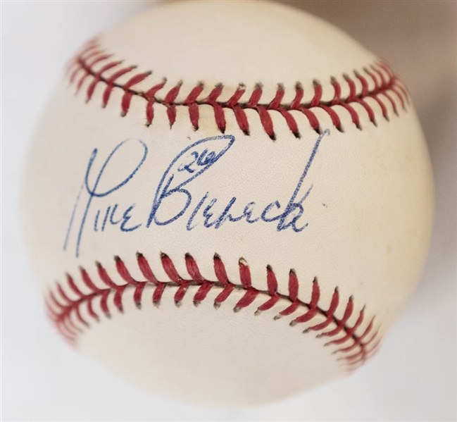 Lot of 5 Braves Signed Baseballs & Partial Team Signed w. John Smoltz - JSA Auction Letter