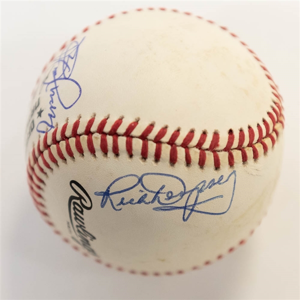 Lot of 5 Orioles Signed Baseballs w. Team Signed Including Cal Ripken Jr - JSA Auction Letter