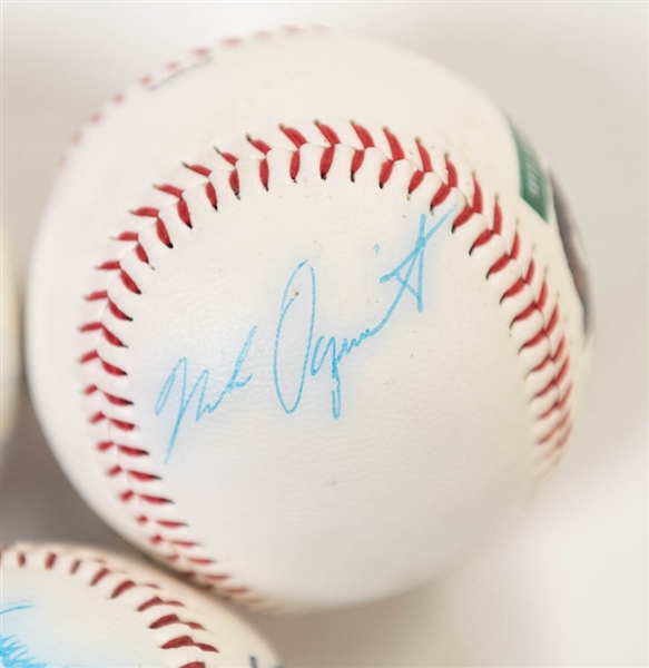 Lot of 5 Orioles Signed Baseballs w. Team Signed Including Cal Ripken Jr - JSA Auction Letter