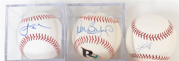 Lot of 9 Signed Baseballs w. Multiple Team Signed - JSA Auction Letter
