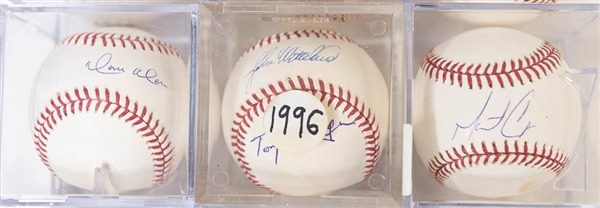 Lot of 9 Signed Baseballs w. Multiple Team Signed - JSA Auction Letter