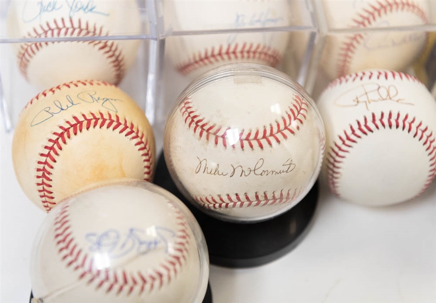 Lot of 16 Signed Baseballs w. Team Signed & Paul Molitor - JSA Auction Letter
