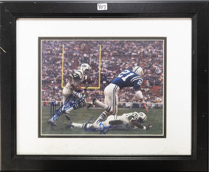 Lot of 3 Baltimore Colts Signed & Framed Photos w. Gino Marchetti - JSA