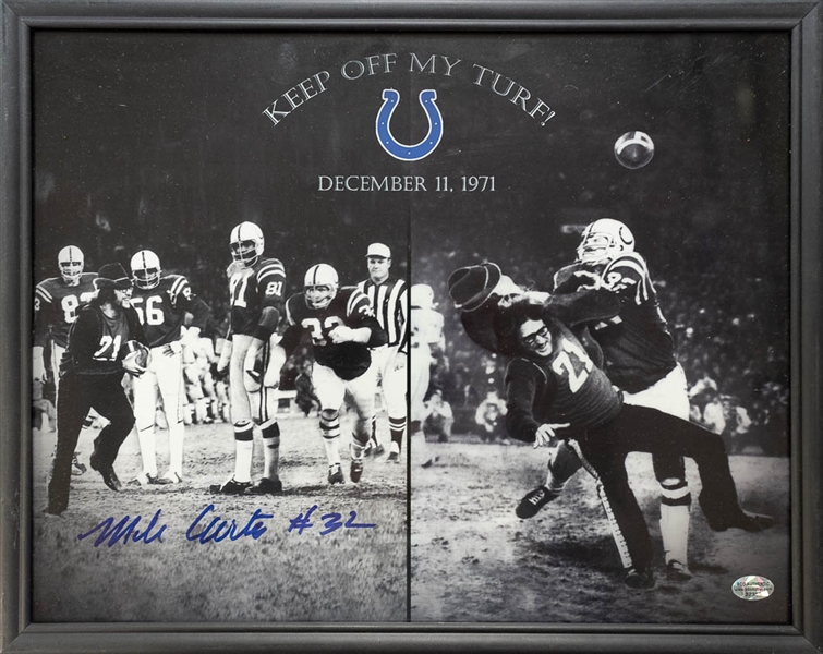 Lot of 3 Baltimore Colts Signed & Framed Photos w. Gino Marchetti - JSA