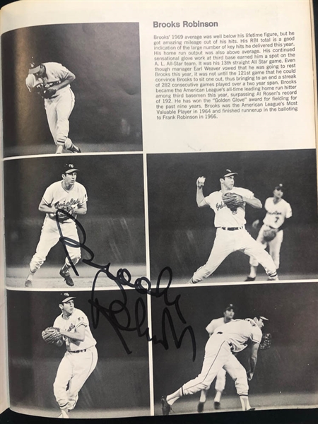 Lot of 2 1969 Mets VS Orioles Signed World Series Programs w. Brooks Robinson - JSA Auction Letter