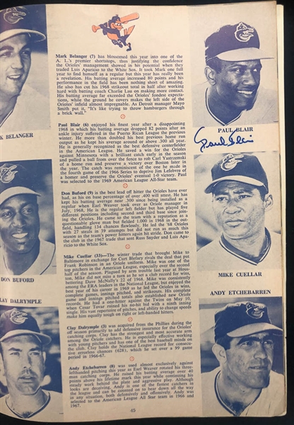 Lot of 2 1969 Mets VS Orioles Signed World Series Programs w. Brooks Robinson - JSA Auction Letter