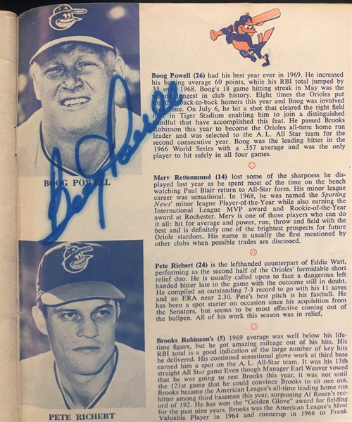 Lot of 2 1969 Mets VS Orioles Signed World Series Programs w. Brooks Robinson - JSA Auction Letter