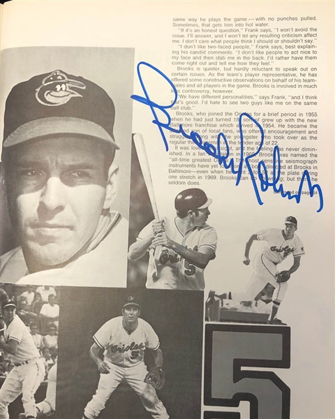 Lot of 3 1970 World Series & Championship Series Signed Programs w. F.Robinson & Pete Rose - JSA Auction Letter