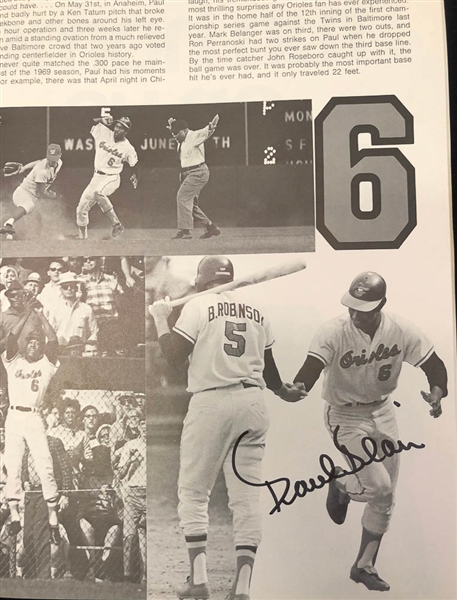 Lot of 3 1970 World Series & Championship Series Signed Programs w. F.Robinson & Pete Rose - JSA Auction Letter