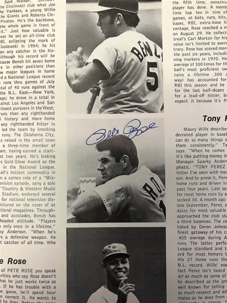 Lot of 3 1970 World Series & Championship Series Signed Programs w. F.Robinson & Pete Rose - JSA Auction Letter