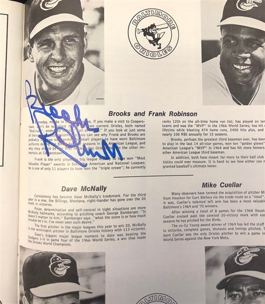 Lot of 3 1970 World Series & Championship Series Signed Programs w. F.Robinson & Pete Rose - JSA Auction Letter