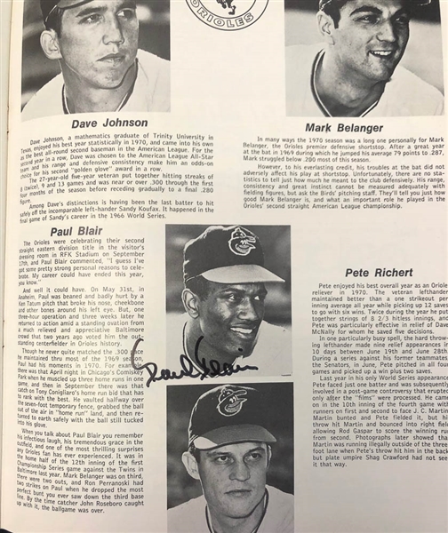 Lot of 3 1970 World Series & Championship Series Signed Programs w. F.Robinson & Pete Rose - JSA Auction Letter