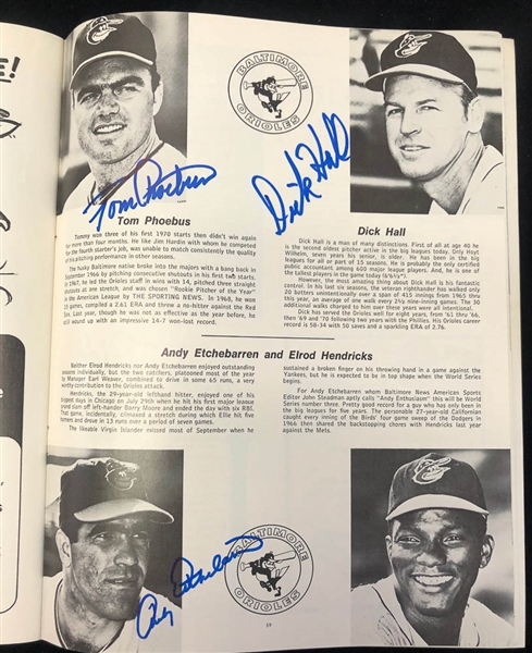Lot of 3 1970 World Series & Championship Series Signed Programs w. F.Robinson & Pete Rose - JSA Auction Letter