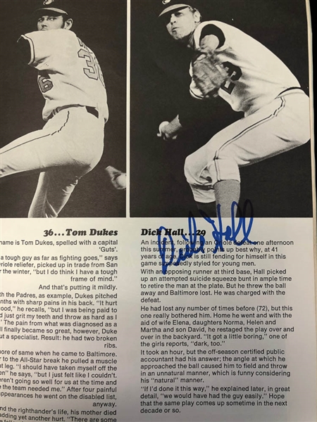 Lot of 5 Signed 1971 World Series and A.L & N.L Championship Programs w. Boog Powell, Paul Blair, more  - JSA Auction Letter