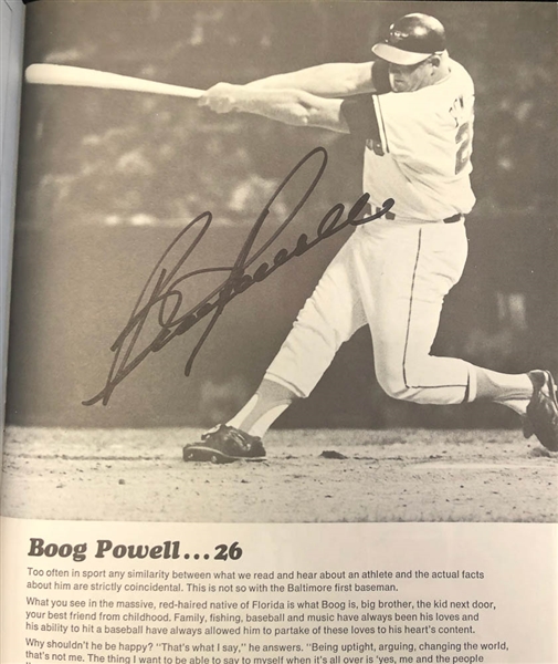 Lot of 5 Signed 1971 World Series and A.L & N.L Championship Programs w. Boog Powell, Paul Blair, more  - JSA Auction Letter