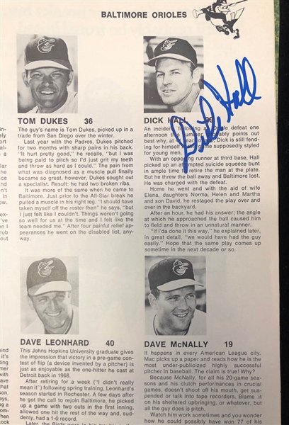 Lot of 5 Signed 1971 World Series and A.L & N.L Championship Programs w. Boog Powell, Paul Blair, more  - JSA Auction Letter