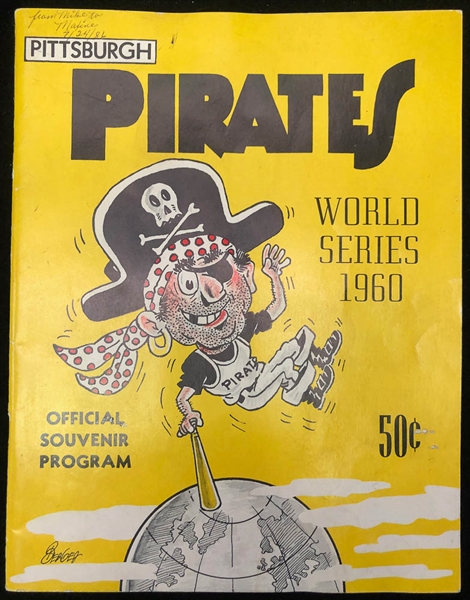 Lot of 4 Signed World Series Programs & Sports Illustrated w. Whitey Ford - JSA Auction Letter