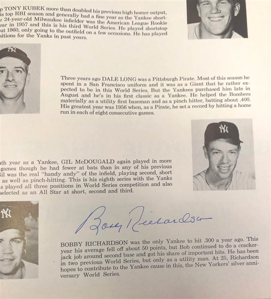 Lot of 4 Signed World Series Programs & Sports Illustrated w. Whitey Ford - JSA Auction Letter