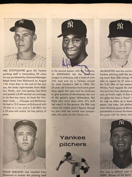 Lot of 5 Signed Yankees World Series Programs 1962-1964 - JSA Auction Letter