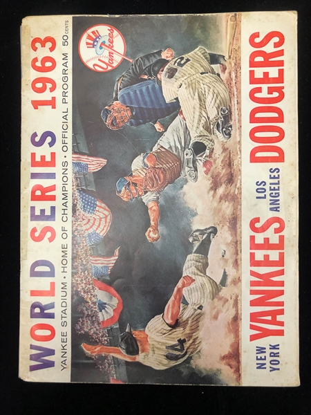 Lot of 5 Signed Yankees World Series Programs 1962-1964 - JSA Auction Letter