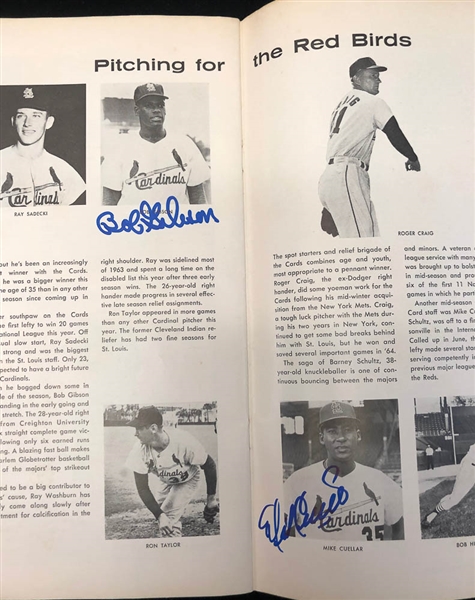 Lot of 5 Signed Yankees World Series Programs 1962-1964 - JSA Auction Letter