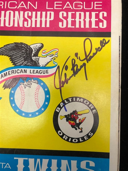 Lot of 5 Signed World Series & Championship Series Programs 1965-1969 - JSA Auction Letter