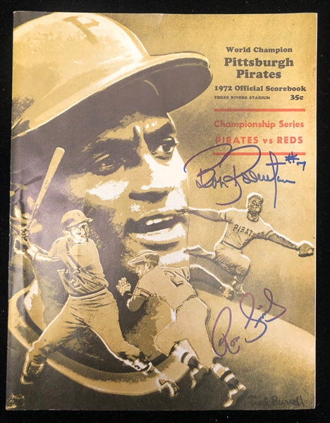 Lot of 4 Signed World Series Programs/Championship Series/Scorecards  1972-1973 - JSA Auction Letter